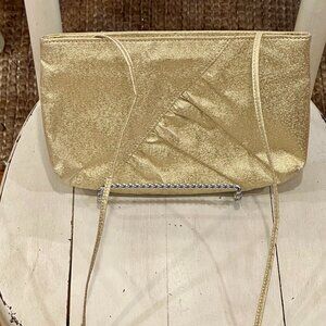 vintage gold clutch purse